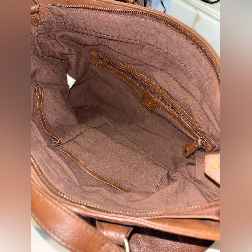 Cleo + Wolf Women's Basketweave Leather Tote Purse Handbag - Picture 9 of 12